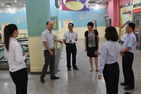 国家禁毒办预防教育处副处长刘春梅一行2人来上海市禁毒科普教育馆参观考察 2013.8.1