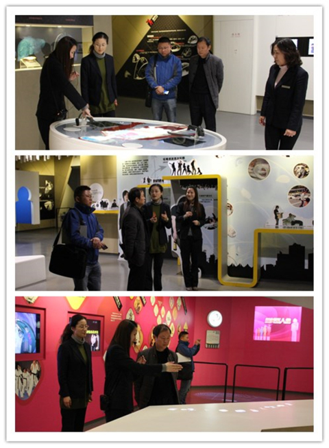 江阴市公安局禁毒大队一行2人来上海市禁毒科普教育馆参观考察 2014.2.21