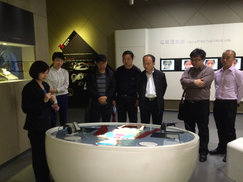 共青团广州市委副书记孙柱,广州市青年文化宫主任王健平一行5人来上海