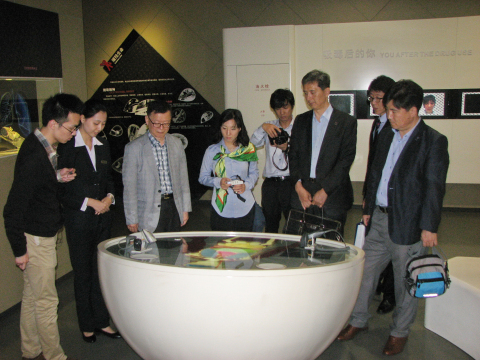 韩国青少年联盟代表团一行6人来上海市禁毒科普教育馆参观访问 2014.5.13