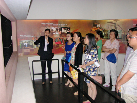 共青团安徽省六安市一行10人来上海市禁毒科普教育馆参观考察 2014.8.12