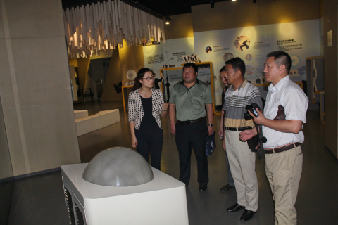 江苏省淮安市禁毒办一行4人来上海市禁毒科普教育馆参观考察 2015.8.27