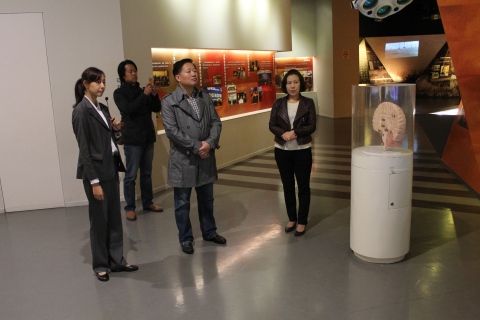 山东省胶州市禁毒委一行3人来上海市禁毒科普教育馆参观考察 2015.11.11