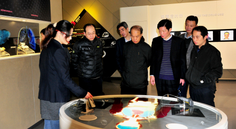 国家禁毒委督导组一行4人来上海市禁毒科普教育馆参观调研 2015.12.22