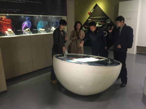 云南省曲靖市禁毒办一行3人来上海市禁毒科普教育馆参观考察 2016.3.19