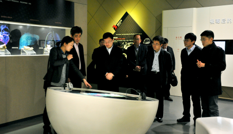 共青团山东省委书记张涛一行5人来上海市禁毒科普教育馆参观考察 2016.3.16