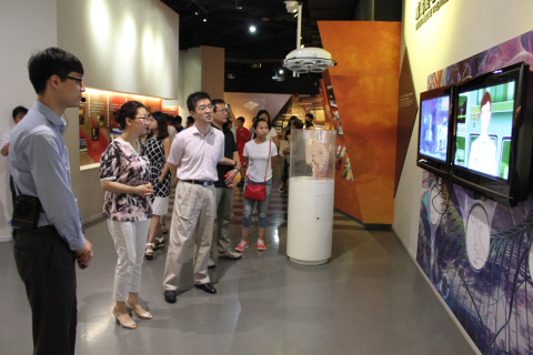 共青团兰州市委党组书记、书记丁肃静一行5人来上海市禁毒科普教育馆参观考察 2016.6.23