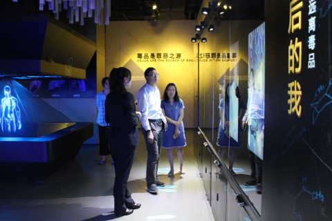 上海市教委青保处处长焦小峰来上海市禁毒科普教育馆参观考察并座谈 2018.5.15