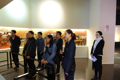 山东省东营市文化活动中心考察团一行7人来上海市禁毒科普教育馆参观考察 2018.11.24