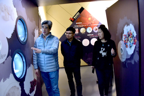 上海市财政局副局长缪京一行4人来上海市禁毒科普教育馆参观考察 2019.2.19