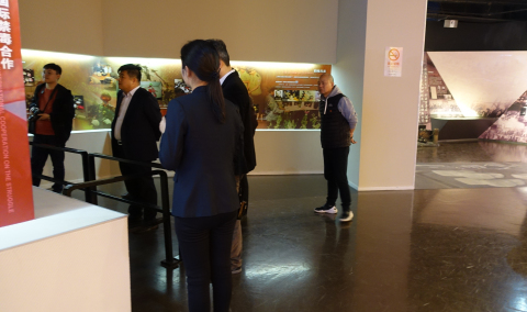 共青团许昌市委副书记岳洋一行4人来上海市禁毒科普教育馆参观考察 2019.4.1