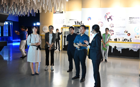 共青团邯郸市委书记陈涛一行5人来上海市禁毒科普教育馆参观考察 2019.7.3