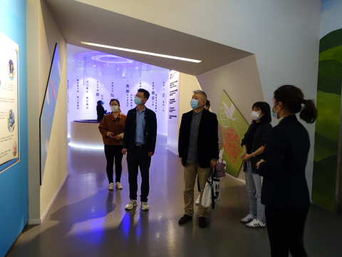 上海市松江区禁毒办一行4人来上海市禁毒科普教育馆参观考察并座谈 2020.4.21